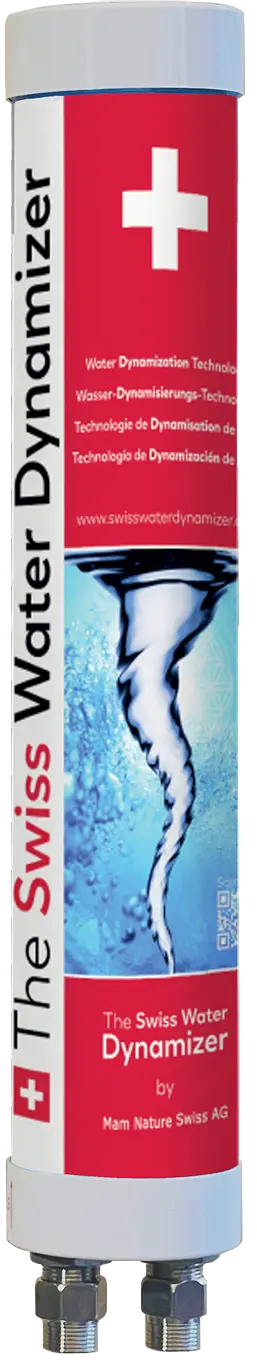 Scientific diagram of hexagonal water molecule cluster structure compared to standard bulk water