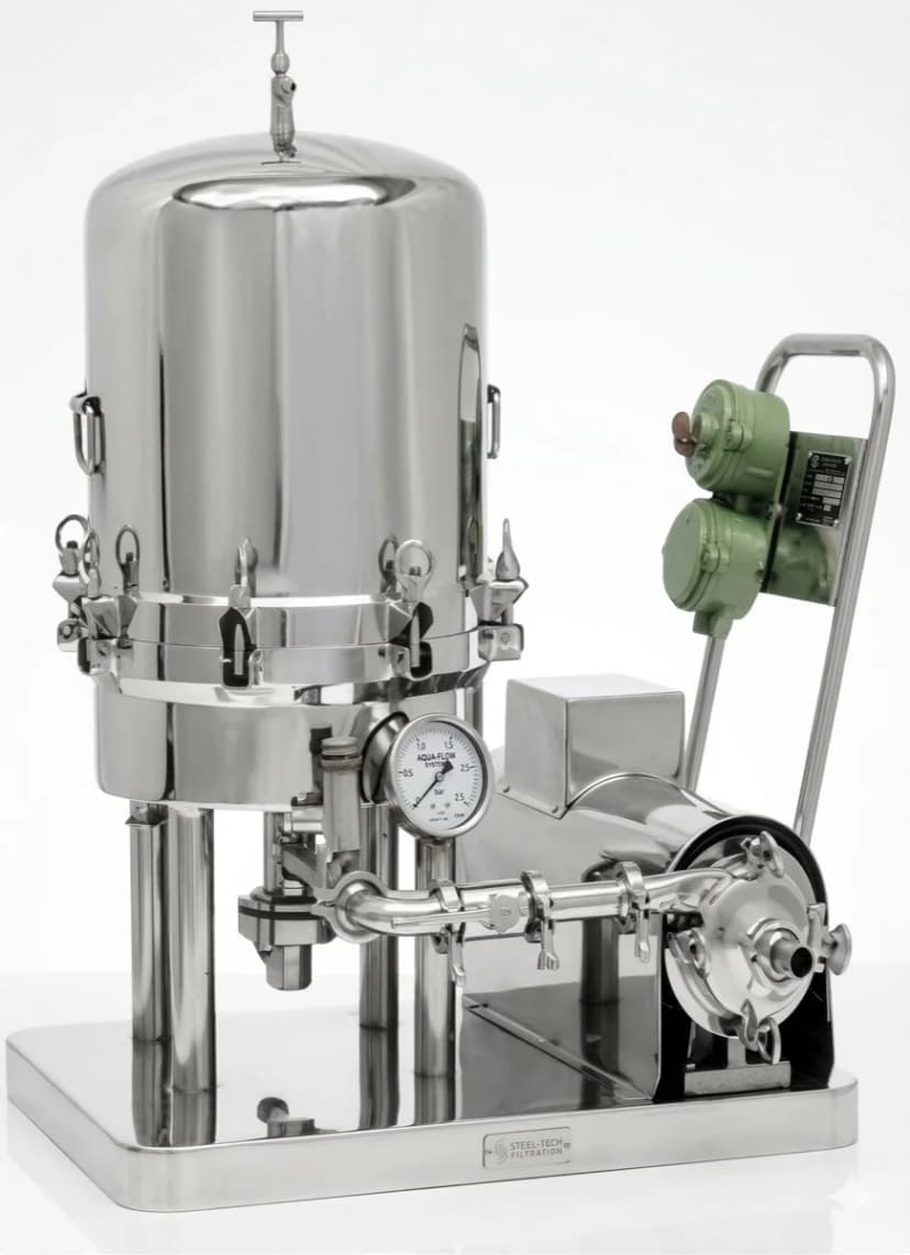 Mam Nature nuclear medicine water filtration system with 316L stainless steel housing for radioactive pollutant removal