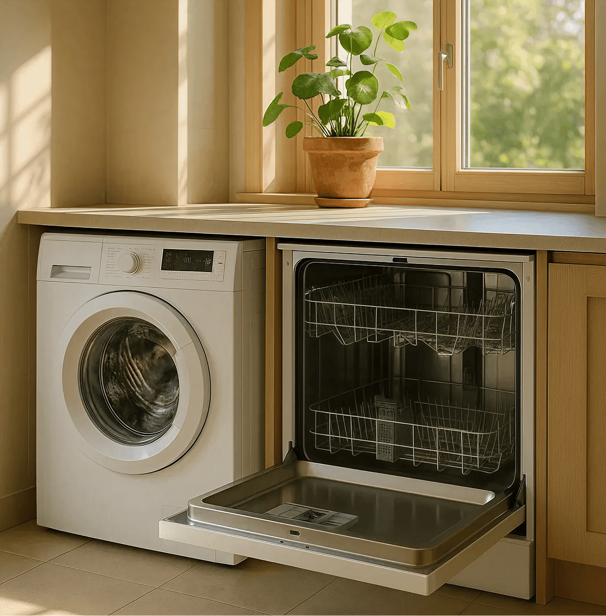 Geschirrspüler und Waschmaschine geben kontaminierten Dampf ab