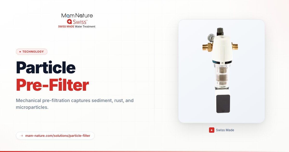 Particles Collection Filters Automatic Backwash Particle Filter — Swiss Made | Mam Nature